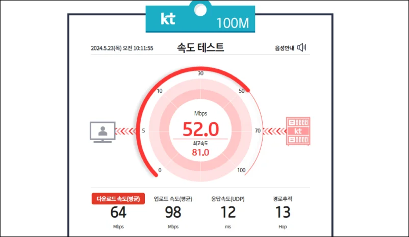 KT-인터넷-속도-저하-체크